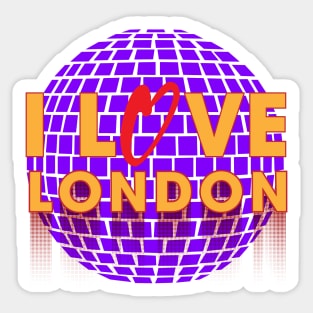 I Love Disco London Sticker